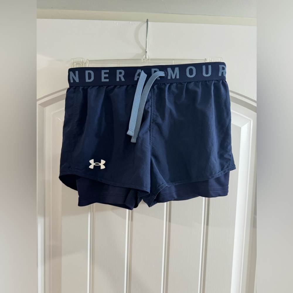 Under Armour Shorts with Spandex Insert (Navy)